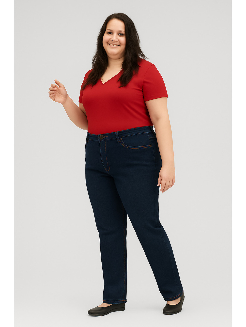 Lee Regular Fit Straight Leg Mid Rise Dark Wash Jeans